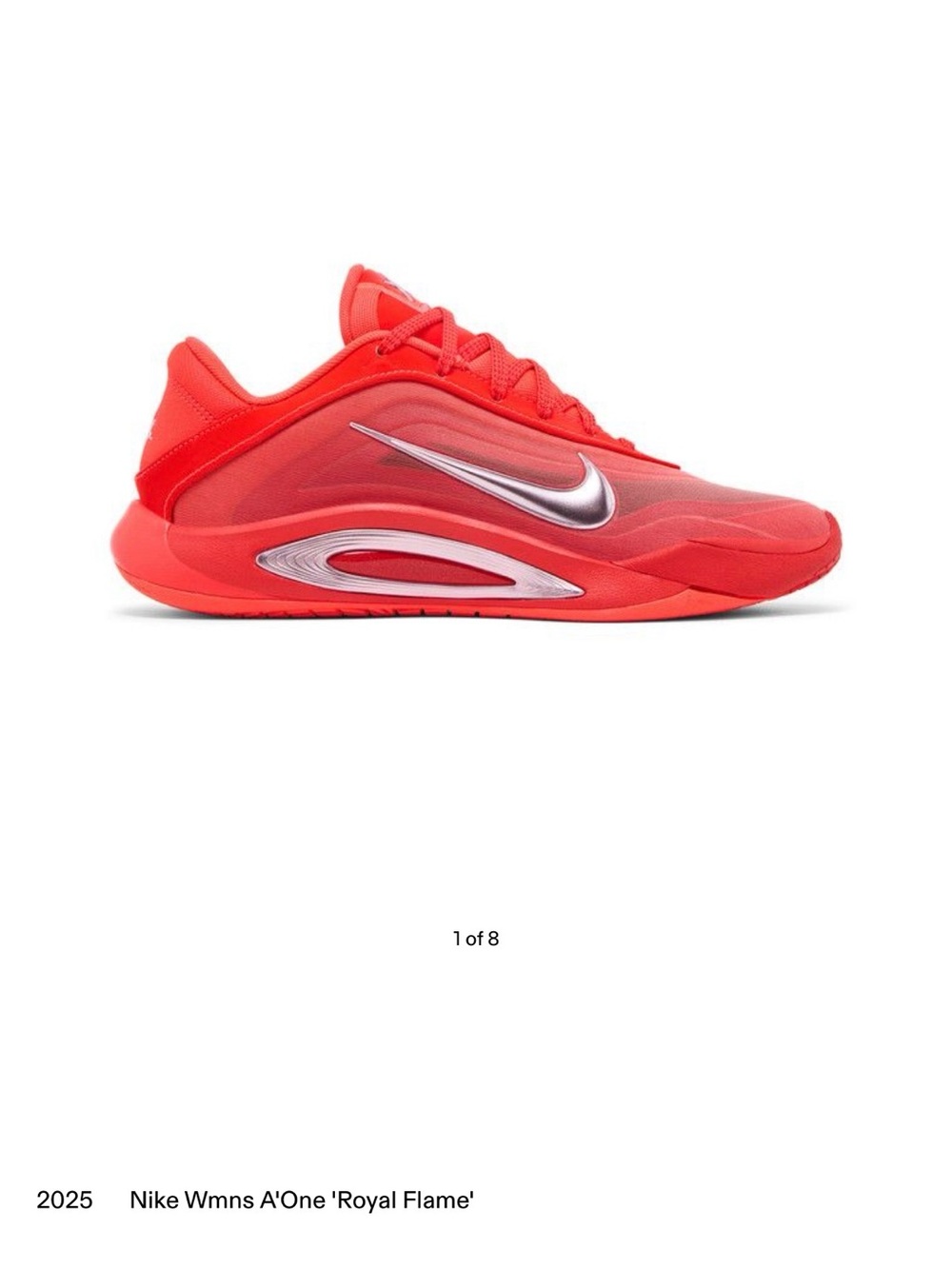 Nike Men’s A-One 'Royal Flame' Red Performance Sneakers